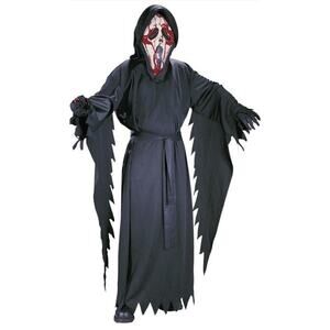 SPIRIT HALLOWEEN SCREAM Bleeding Ghost Face Costume with Mask & Pump - CHILD - M